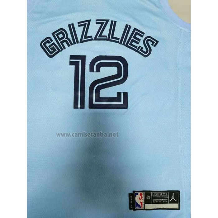 Camiseta Memphis Grizzlies Ja Morant #12 Statement 2020 Azul
